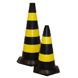 CONE PRETO E AMARELO